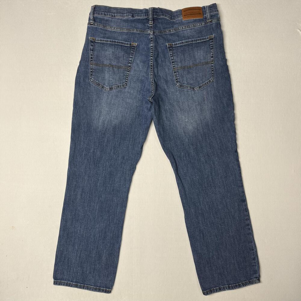 Lucky Brand 223 Straight Jeans Mens 38x29 Blue Medium Wash Regular Straight Leg